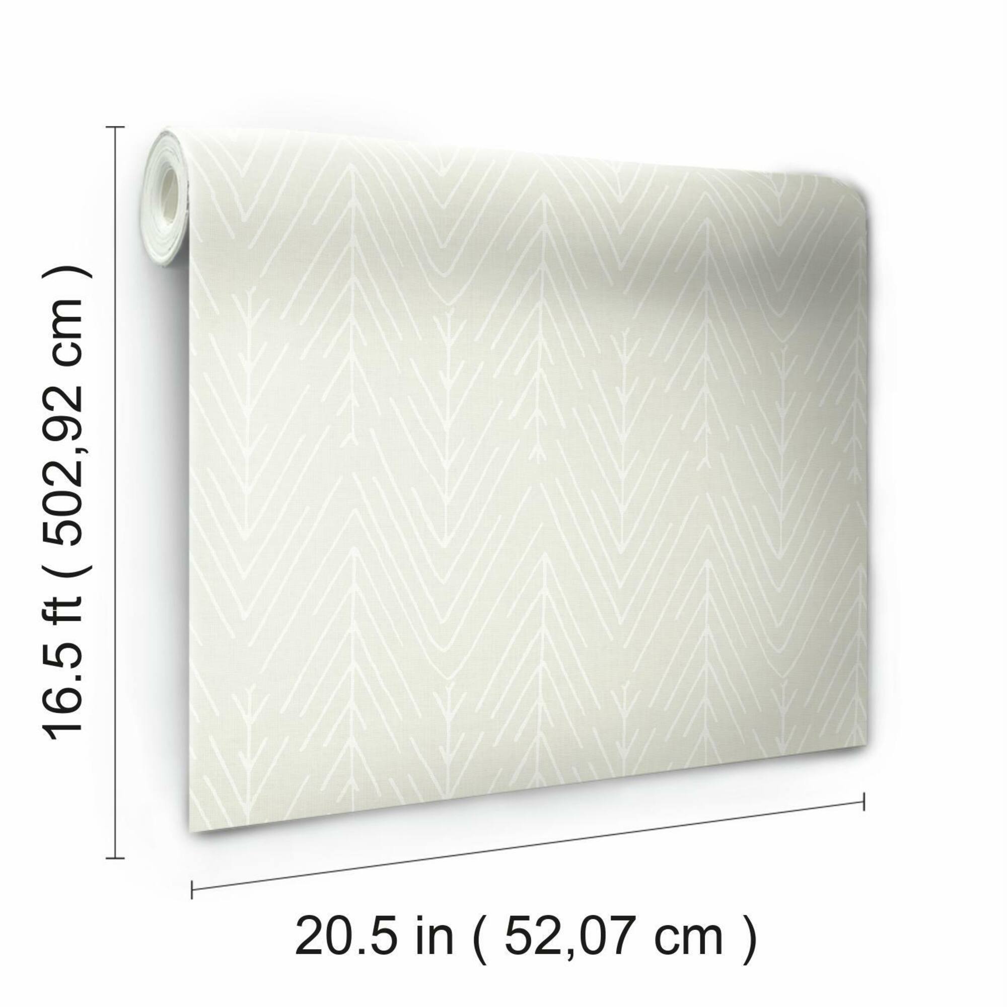 RoomMates Twig Hygge Herringbone Peel & Stick Wallpaper